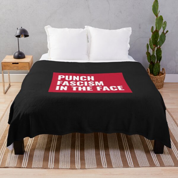 Item preview, Punch Fascism In the Face, Anti Fascist Banner designed and sold by AntiFascistPOD.