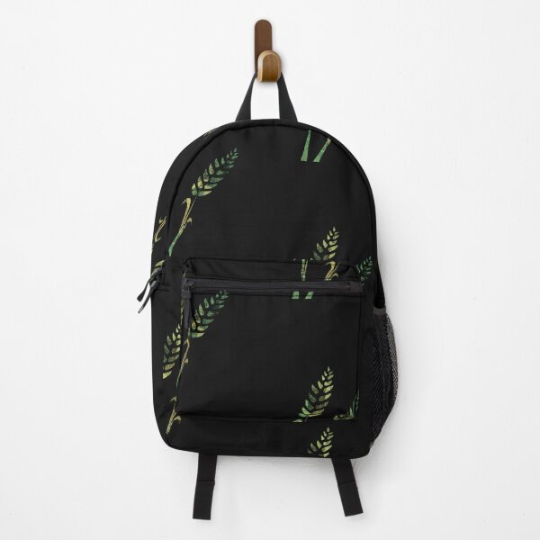 Item preview, Green wheat nature design on black background designed and sold by Areashor.