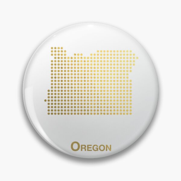 Item preview, Oregon gold dotted map designed and sold by captaingursel.