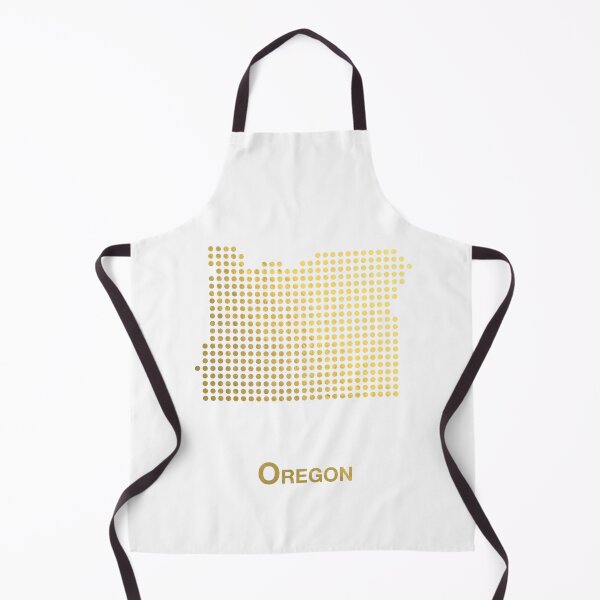 Item preview, Oregon gold dotted map designed and sold by captaingursel.