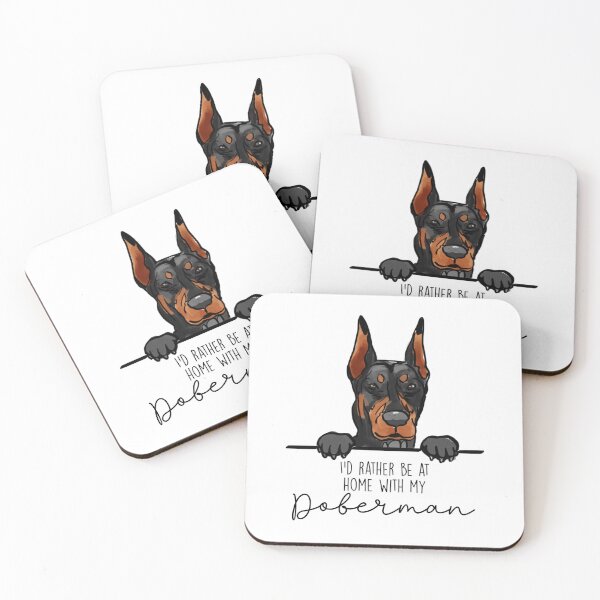 Artikelvorschau, Ich bin lieber zu Hause bei meinem Dobermann entworfen und verkauft von Little Fuzz Shop.