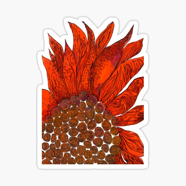 Flame flower Sticker