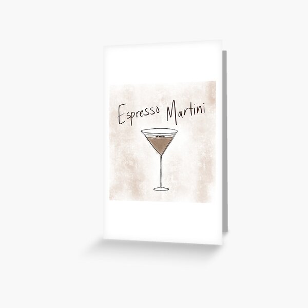 Espresso martini glass Postcard for Sale by morganbethdraws