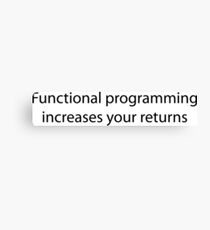 Functional Programming = :) Canvas Print