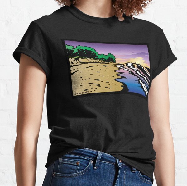 Purple Twilight Indiana Dunes Poster Classic T-Shirt