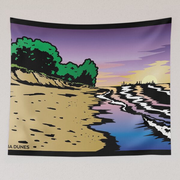 Item preview, Purple Twilight Indiana Dunes Poster designed and sold by indianadunes.