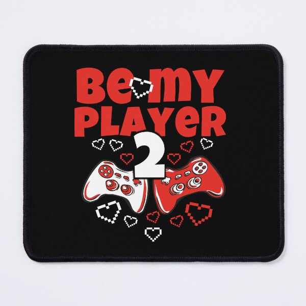 Item preview, Be my player 2, gamer valentine gifts, video gamer valentine designed and sold by GameOnGifts.