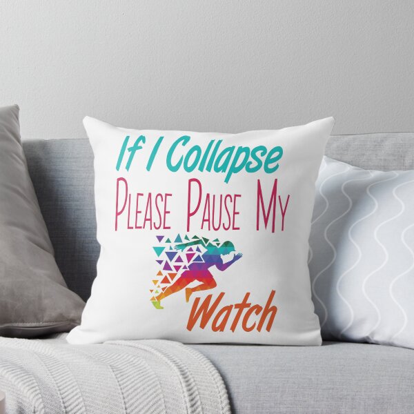 Item preview, If I Collapse Please Pause My Watch Running colored T Shirt, Running lover designed and sold by Laadel.