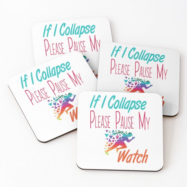 Item preview, If I Collapse Please Pause My Watch Running colored T Shirt, Running lover designed and sold by Laadel.
