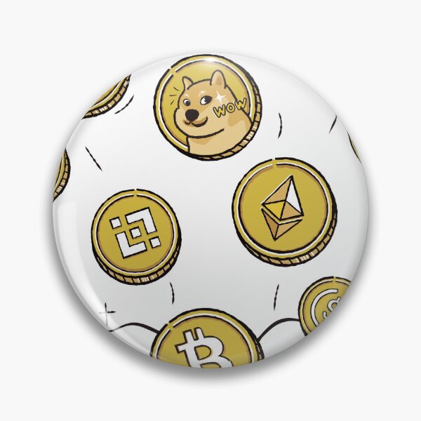 Item preview, Crypto-monnaies Bitcoin Ethereum Cardano Binance Coin XRP Solana Polkadot Dogecoin Uniswap Terra Avalanche SHIBA INU Coin designed and sold by jee-jee2151.