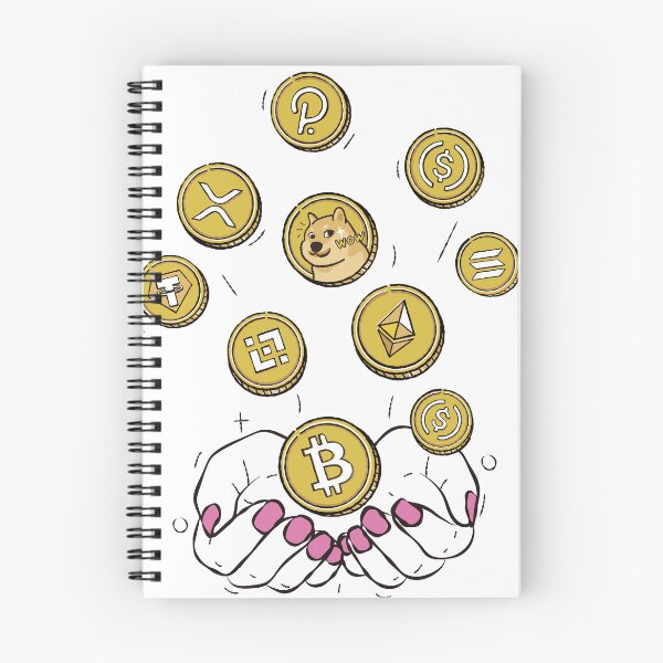 Artikelvorschau, Kryptowährungen Bitcoin Ethereum Cardano Binance Coin XRP Solana Polkadot Dogecoin Uniswap Terra Avalanche SHIBA INU Coin entworfen und verkauft von jee-jee2151.