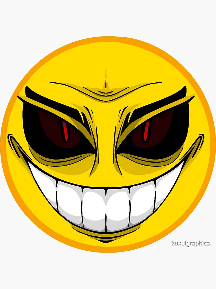 evil troll face creepy monster' Sticker