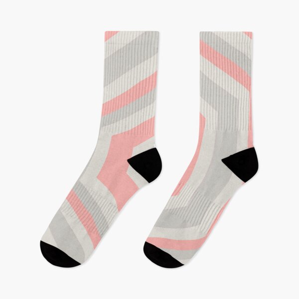 Item preview, Peach Pink And Grey Geometric Design designed and sold by Pretty-Bird.
