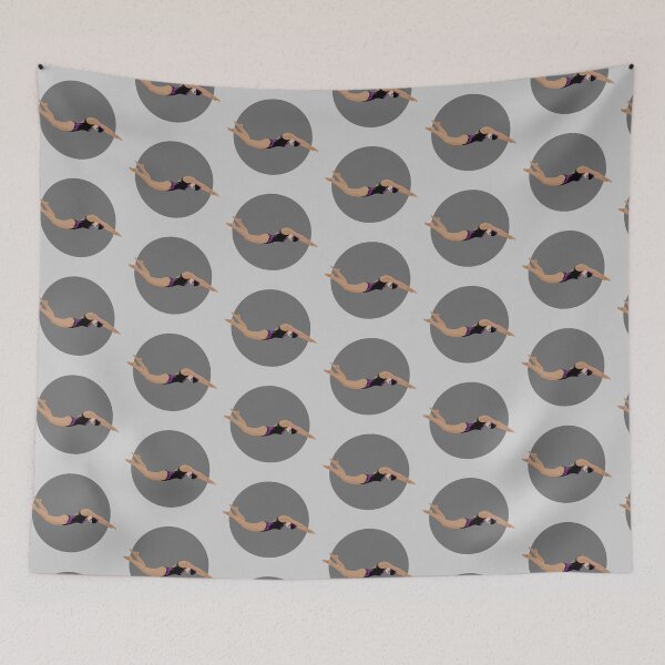 Item preview, My classic sport drawing about Swimming designed and sold by Blondiabshop.