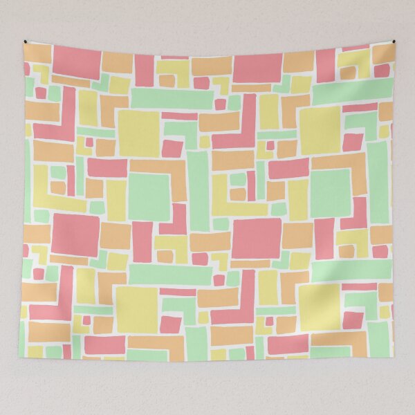 Item preview, Abstract Colorful Geometric Pattern- Pastel designed and sold by PaintInTheNight.
