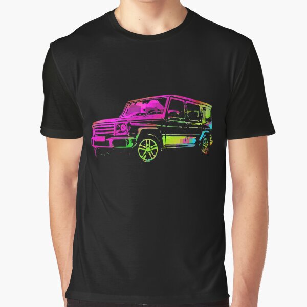 Aperçu de l'œuvre G Wagon abstrait design coloré psychédélique créée et vendue par marosi.