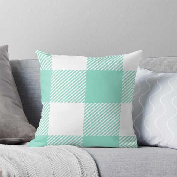 Item preview, Pastel blue mentol Clark Plaid pattern designed and sold by AlinaGil.