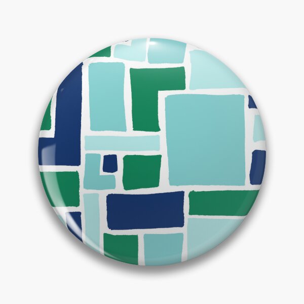 Item preview, Abstract Colorful Geometric Pattern- Cool Colors designed and sold by PaintInTheNight.