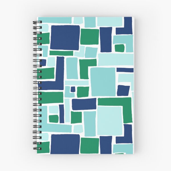 Item preview, Abstract Colorful Geometric Pattern- Cool Colors designed and sold by PaintInTheNight.