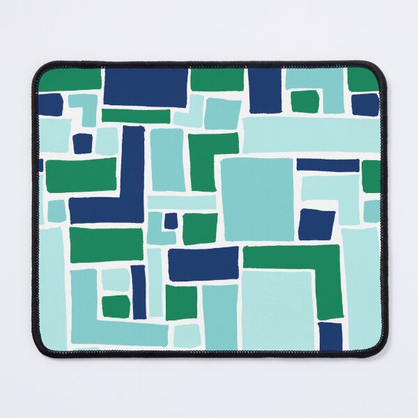 Item preview, Abstract Colorful Geometric Pattern- Cool Colors designed and sold by PaintInTheNight.