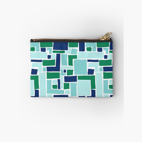 Item preview, Abstract Colorful Geometric Pattern- Cool Colors designed and sold by PaintInTheNight.