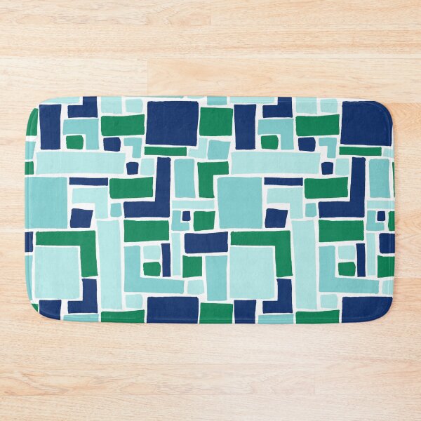 Item preview, Abstract Colorful Geometric Pattern- Cool Colors designed and sold by PaintInTheNight.