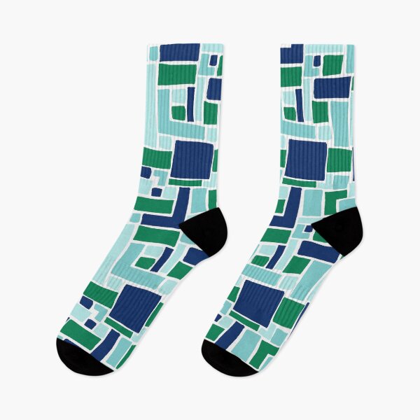 Item preview, Abstract Colorful Geometric Pattern- Cool Colors designed and sold by PaintInTheNight.