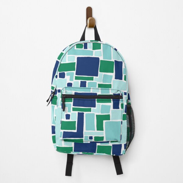 Item preview, Abstract Colorful Geometric Pattern- Cool Colors designed and sold by PaintInTheNight.