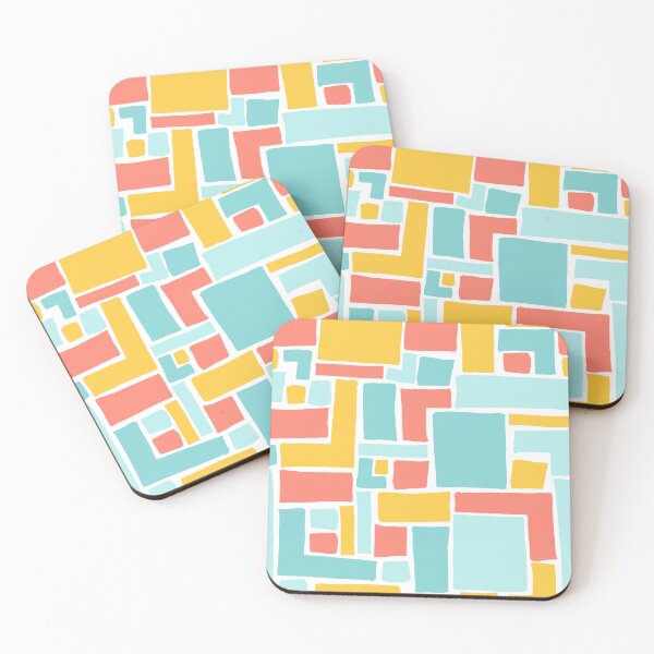 Item preview, Abstract Colorful Geometric Pattern- Primary Colors designed and sold by PaintInTheNight.