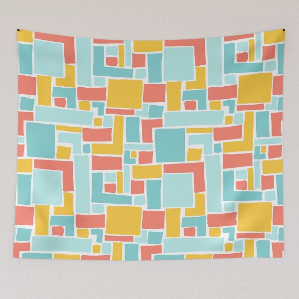 Item preview, Abstract Colorful Geometric Pattern- Primary Colors designed and sold by PaintInTheNight.
