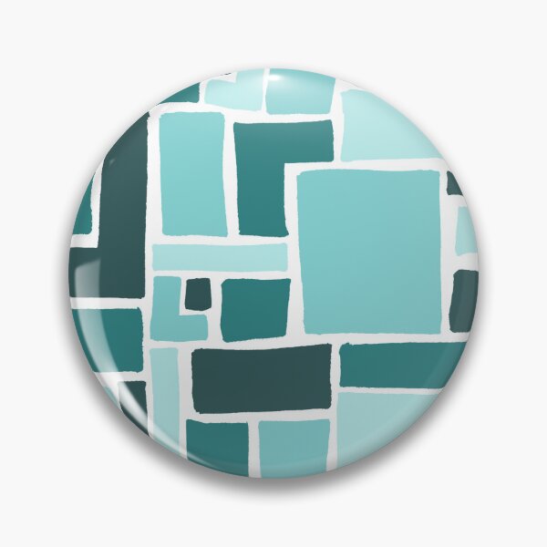 Item preview, Abstract Colorful Geometric Pattern- Blue Monochrome designed and sold by PaintInTheNight.