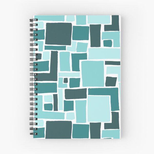 Item preview, Abstract Colorful Geometric Pattern- Blue Monochrome designed and sold by PaintInTheNight.