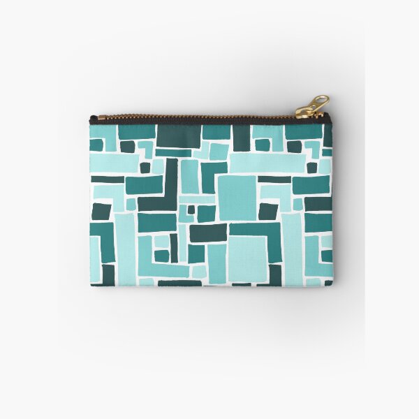Item preview, Abstract Colorful Geometric Pattern- Blue Monochrome designed and sold by PaintInTheNight.