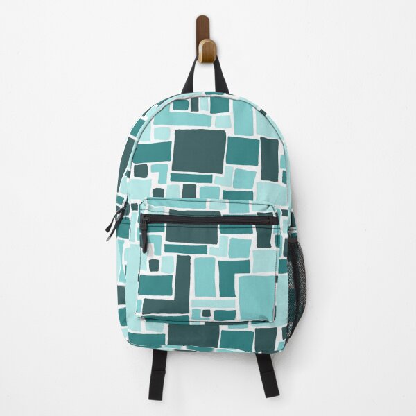 Item preview, Abstract Colorful Geometric Pattern- Blue Monochrome designed and sold by PaintInTheNight.
