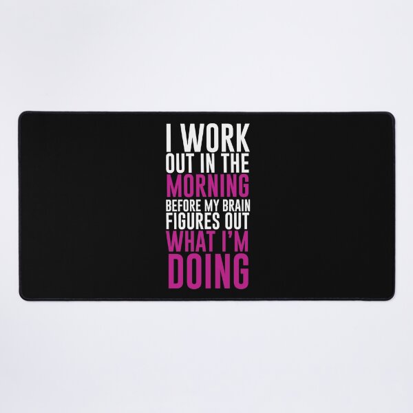 Item preview, I Work Out in the Morning Before My Brain Figures it Out Tee designed and sold by shoutoutshirtco.