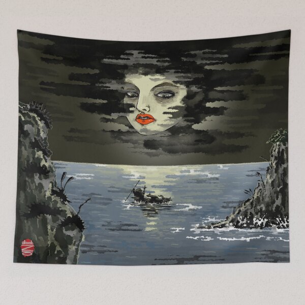 Item preview, Moon Between Clouds designed and sold by kihoiminoi.