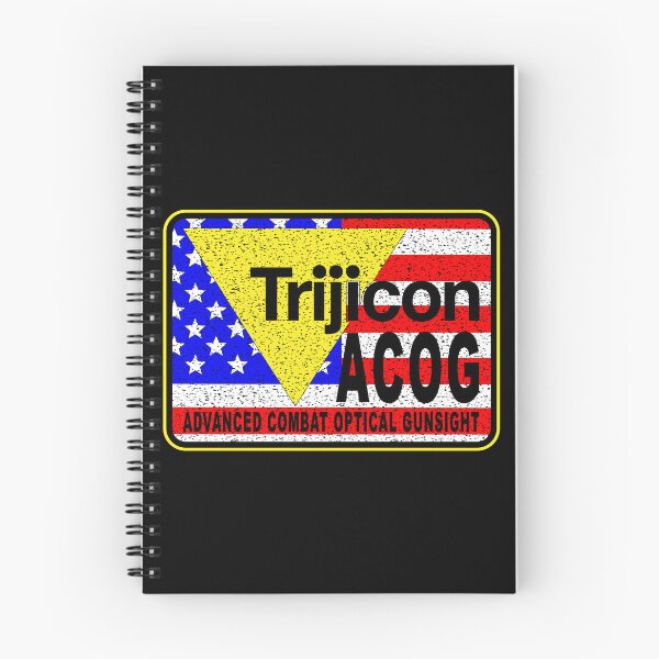 Item preview, Trijicon Red Dot Scope RMR MRO ACOG Badge - 80's Fresh Retro Team USA Flag Patriot Operator designed and sold by Warhawk Designs.