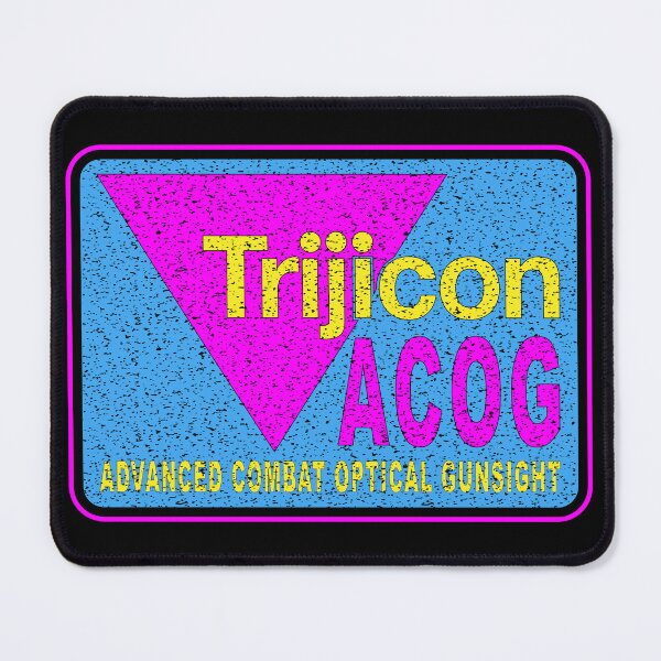 Item preview, Trijicon Red Dot Scope RMR MRO ACOG Badge - 80's Fresh Retro Neon Patriot Operator designed and sold by Warhawk Designs.