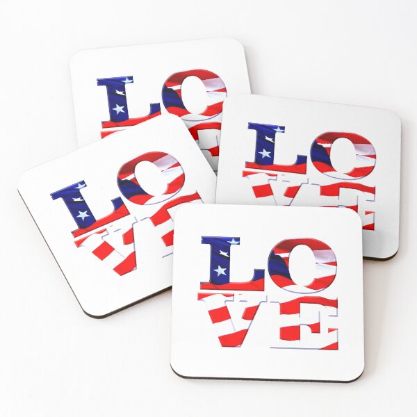 Item preview, LOVE  - USA Patriotic Collection designed and sold by BeachBumPics.