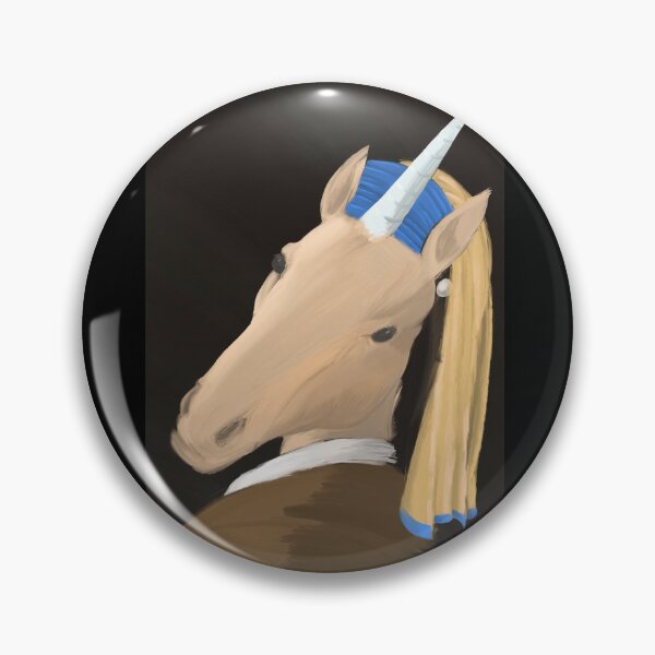 Item preview, The Unicorn with the Pearl Earring designed and sold by Weirdstuffshop.