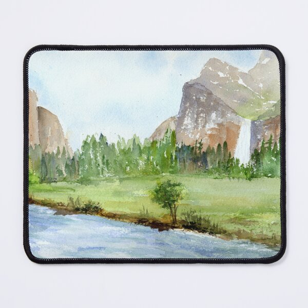 Item preview, Bridal Veil Falls - Yosemite National Park designed and sold by Diane Hall Watercolors.