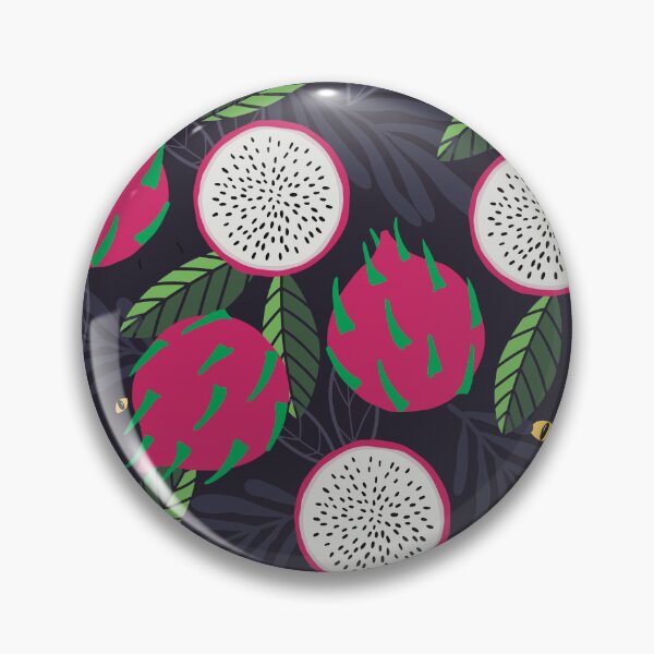 Item preview, Beautiful pattern with dragonfruits, scary eyes starring in the dark designed and sold by marina63.
