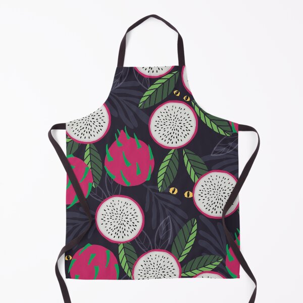 Item preview, Beautiful pattern with dragonfruits, scary eyes starring in the dark designed and sold by marina63.