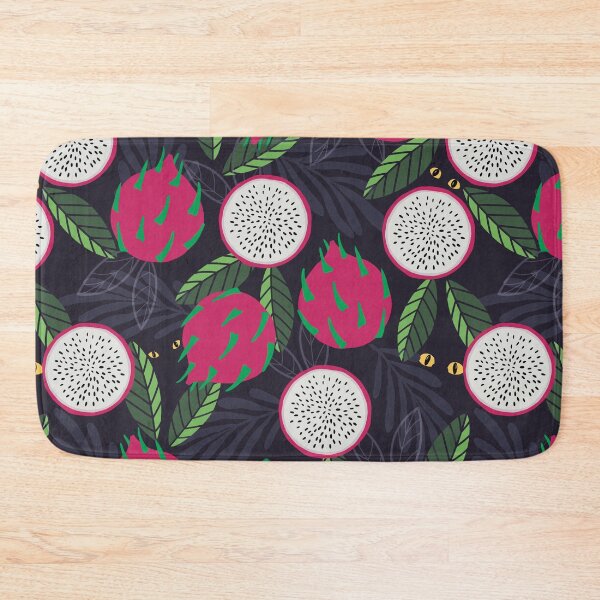 Item preview, Beautiful pattern with dragonfruits, scary eyes starring in the dark designed and sold by marina63.