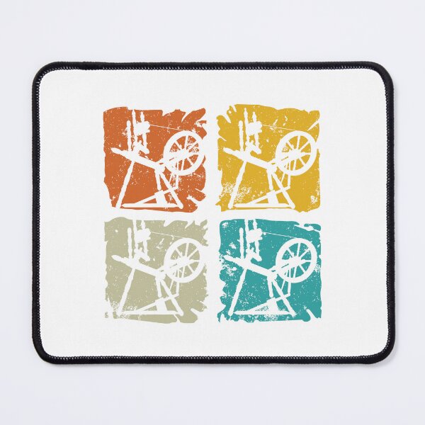 Item preview, Spinning Wheels Vintage Sunset Retro Squares for Handspinners designed and sold by DSeller.