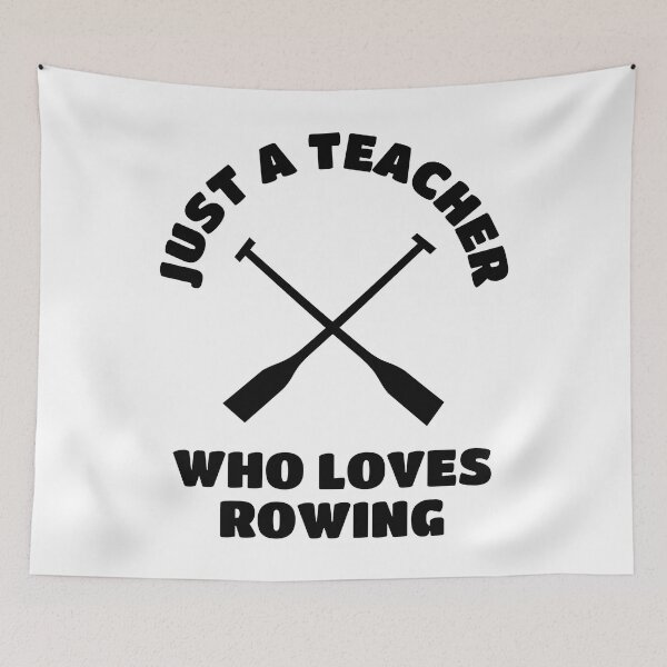 Item preview, Just a teacher who loves rowing designed and sold by TheGreenGoat.