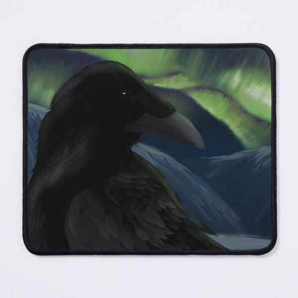 Item preview, Aurora borealis and Crow designed and sold by Weirdstuffshop.