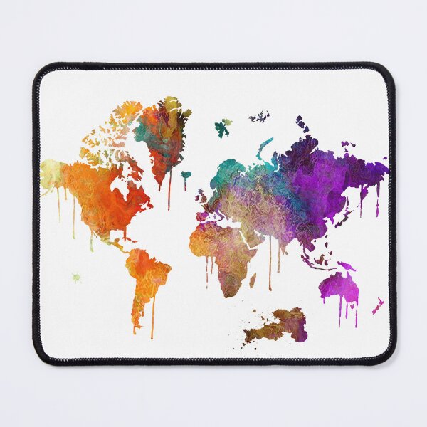 Item preview, Watercolor World Map designed and sold by captaingursel.