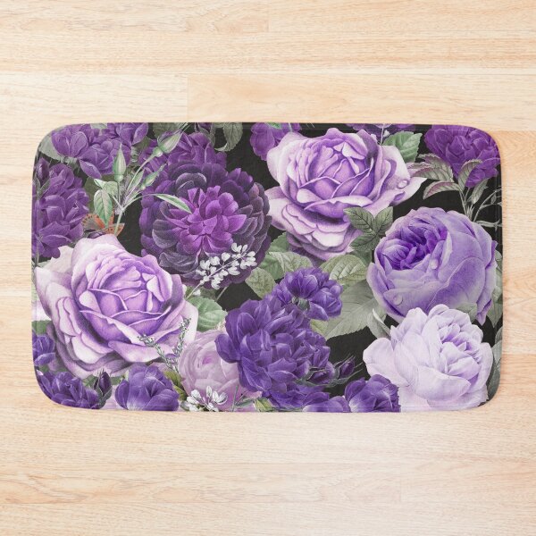 Item preview, Vintage purple rose flowers - elegant floral design designed and sold by fowons.