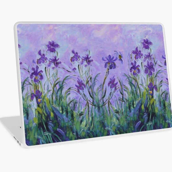 Aperçu de l'œuvre Claude Monet Lilas Iris 1914 créée et vendue par GlowinUp Shop.